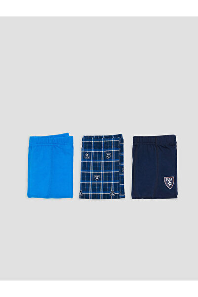 LC Waikiki Vizyon New Season Navy Blue Boys' Boxer 3-Pack