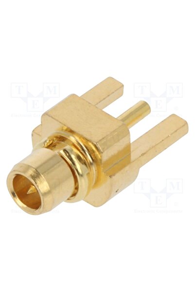 OEM Conector MMCX ADAM TECH RF12-25A-T-00-50-G, soclu, mamă, 50Ω, PTFE, aurit