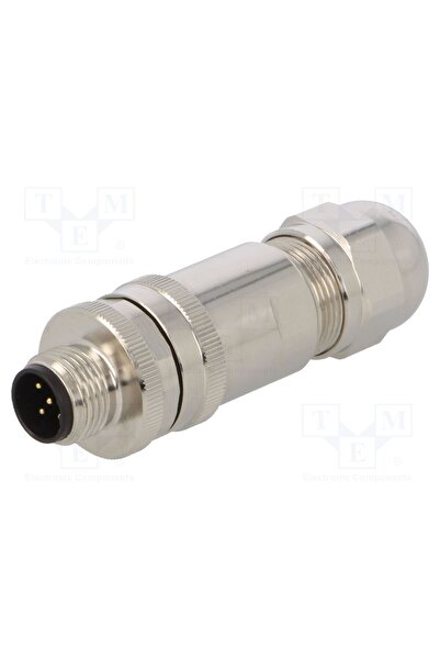 OEM Conector M12 TE Connectivity T4111411051-000, mufă, PIN 5, tată, 60V, dre...