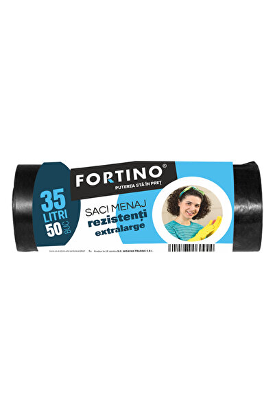Misavan Saci menajeri Fortino 35l, 50buc/set, negri