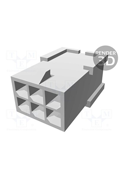 OEM Conector cablu-placă TE Connectivity 794616-6, mufă, tată, PIN 6, Micro M...