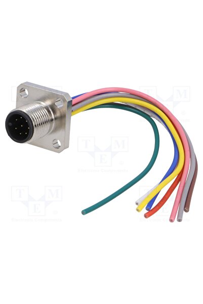 OEM Conector M12 DEGSON ELECTRONICS SM12-D90C-A8M2A010, soclu, tată, 8 pini, ...