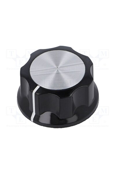 OEM Buton rotativ TE Connectivity 4-1437624-6, cu flanşă, plastic, Øax 6,35mm...