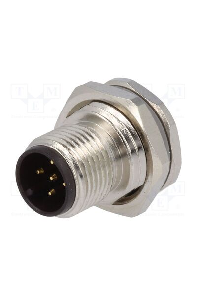 OEM Conector M12 TE Connectivity T4130012051-000, soclu, PIN 5, tată, 60V, dr...