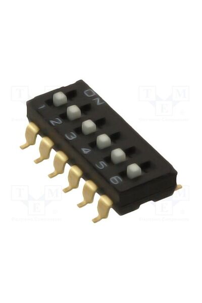 OEM Comutator DIP-SWITCH OMRON Componente Electronice A6S-6104-H, Număr secți...