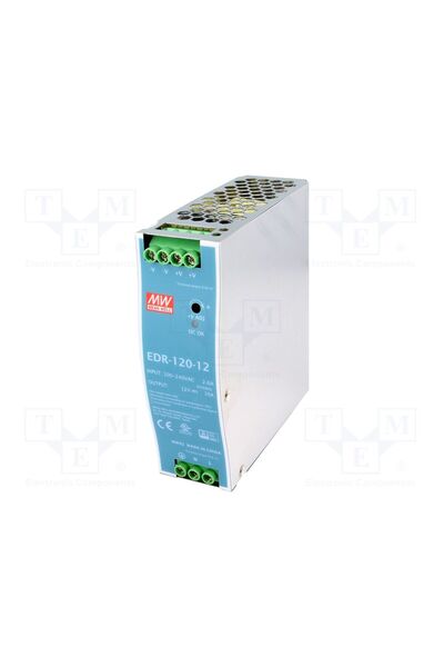 OEM Alimentator pulsatoriu MEAN WELL EDR-120-12, pentru şină DIN, 120W, 12VDC...