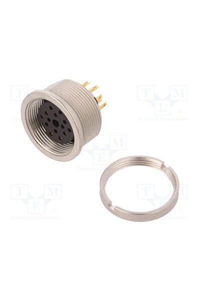 OEM Conector M16 LUMBERG 0304-14, soclu, mamă, PIN 14, 3A, 60V, lipire, drept...