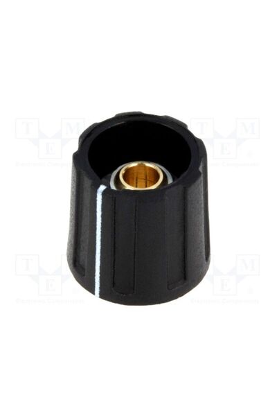 OEM Buton rotativ OKW A2616040, cu indicator, ABS, Øax 4mm, Ø16x15,5mm, neagră