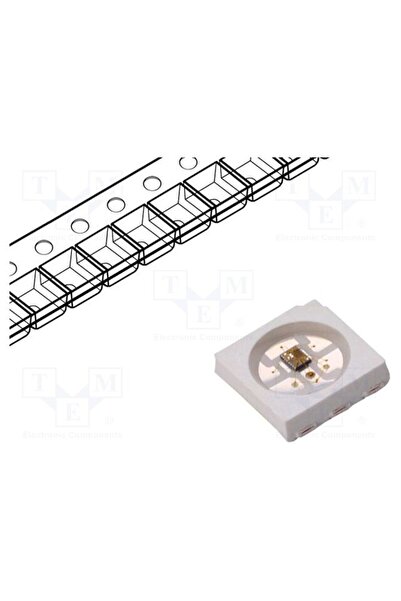 OEM LED programabil WORLDSEMI WS2812S, RGB, SMD, PLCC6, 1,8÷2,2/3÷3,2/3÷3,4VD...
