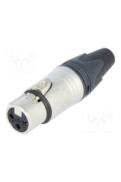 OEM Conector XLR NEUTRIK NTR-NC3FXX, mufă, mamă, XX, 16A, PIN 3, drept, pe ca...