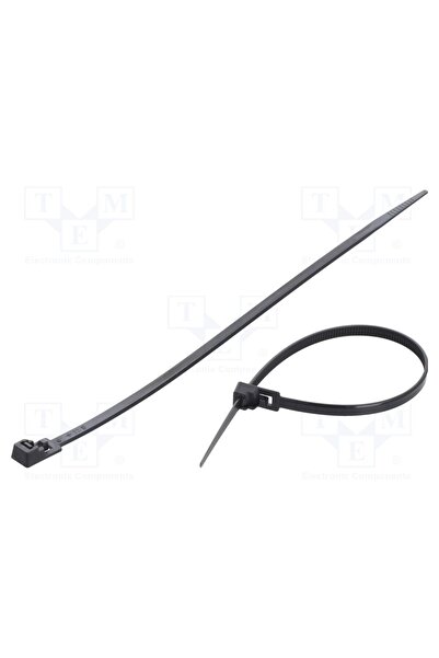 OEM Colier de strângere FIX&FASTEN FIX-TR-4.8X200/BK, W 4,8mm, neagră, poliam...