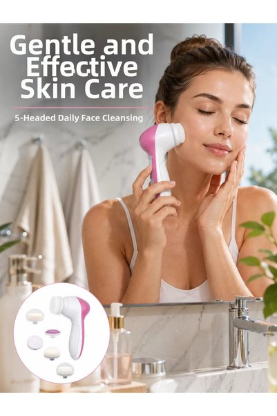 northcity n 5-Head Skin Cleansing Device - New Generation Soft Anti-Wrinkle B...
