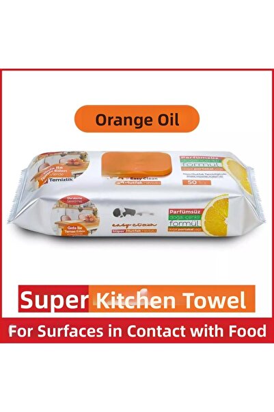 NW NessiWorld Kitchen Cleaning Towel 50 Pieces Orange