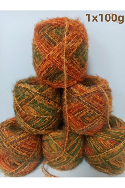 İPEK YÜN İPLİK DÜNYASI Angora Knitting Yarn (Batik, Boucle Yarn) 100Gr