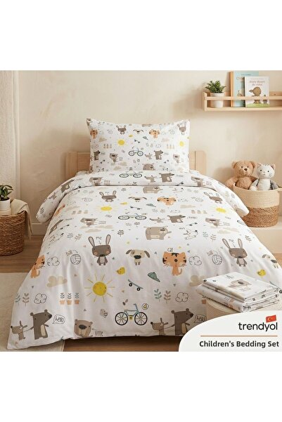 Pamuku Single Child's Duvet Cover Set |   Teddy Bear | 100 X 200