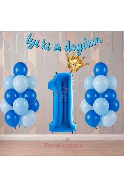 RÖNESANS PARTİ مجموعة حفلات أعياد الميلاد ذات اللون الأزرق من عصر النهضة مع أ...