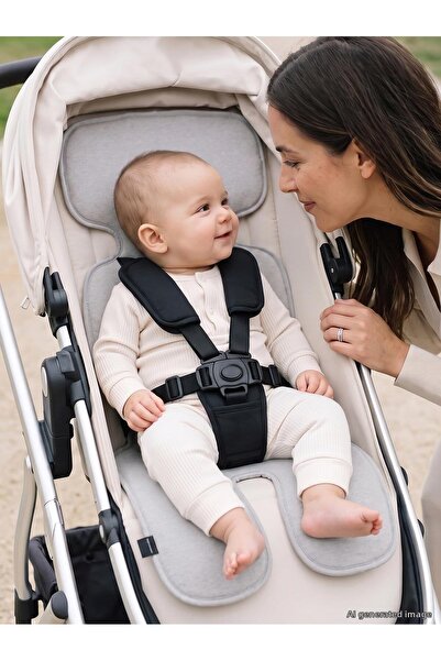 ubeybi Universal Stroller Cushion and Car Seat Cushion 0–3 Years – Double-Sid...