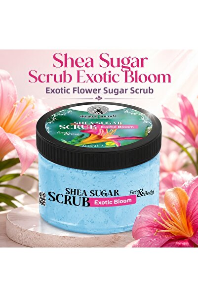 OTTORIA Hürrem Sultan Shea Sugar Scrub Exotic Flower Sugar Scrub for Face and...