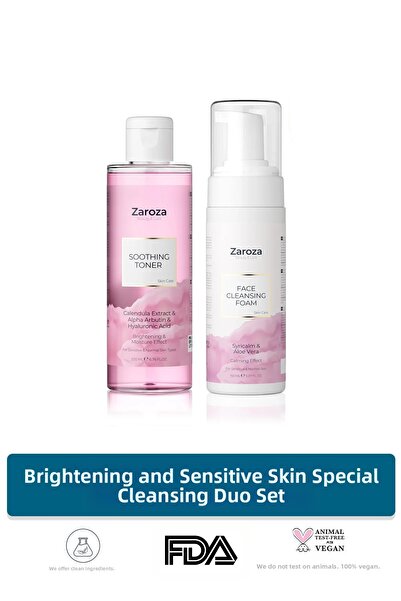 ZAROZA Brightening and Sensitive Skin Cleansing Set of Two