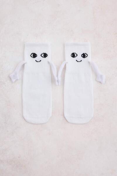 TRENDYOLKIDS Weiße Einzelsocken für Mädchen