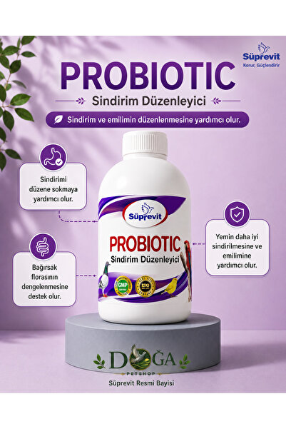 Süprevit Probiotic 500 ml Kanatlılar İçin Sindirim ve Bağırsak Desteği