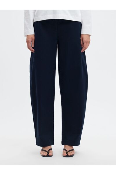 SELECTED Chino nohavice s valcovým strihom