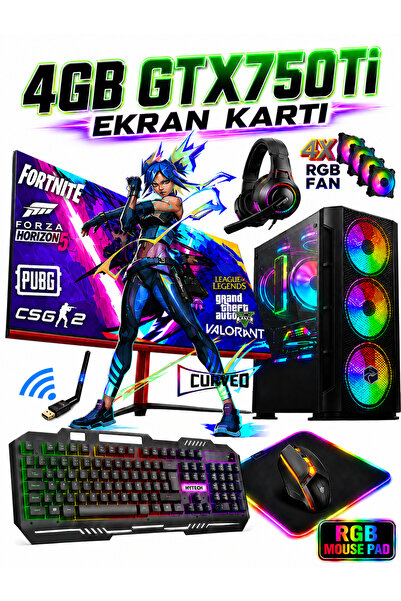 Dmc N19x (PUBG,GTA 5) I5 4570 16GB RAM 500GB HDD,256GB SSD,4GB GTX750Ti,24"oy...