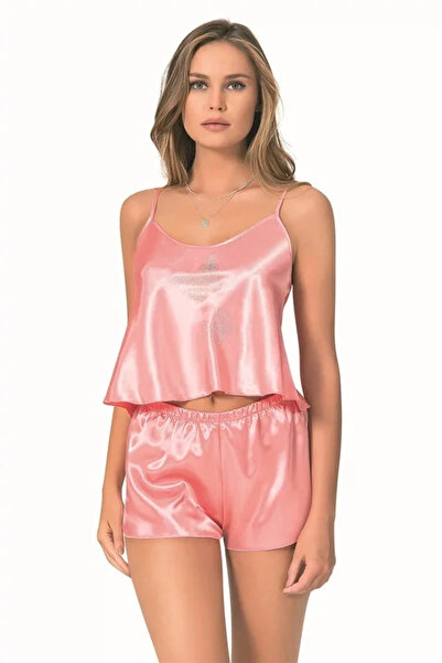 SS HOME CONCEPT Mercan Satin Babydoll Shorts Set