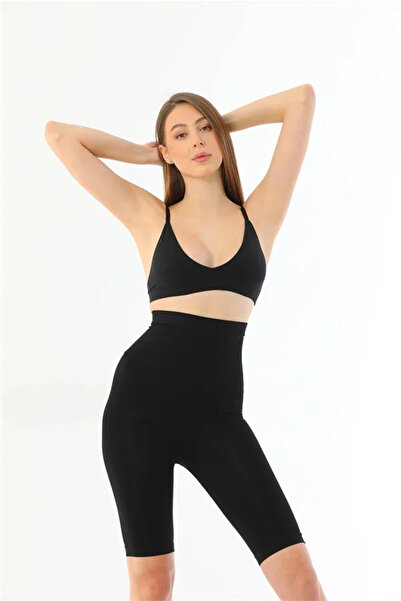 SS HOME CONCEPT Black Mi 2037 High Waist Double Long Leg Piece Special Corset