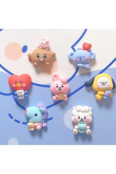 Choice 7pcs BT21 Cartoon Cute Shoe Buckle Koya RJ Shooky Mang Chimmy Cooky, 3...