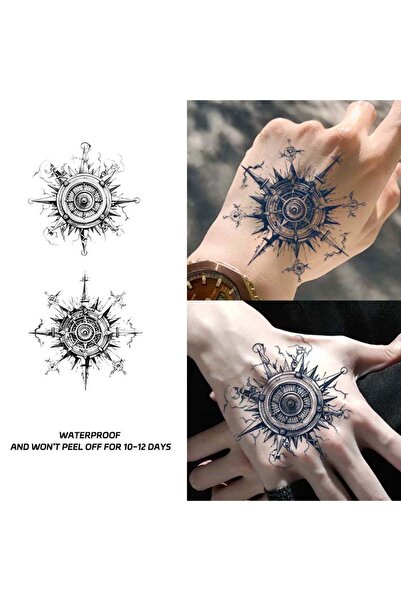 Choice Temporary Tattoo Stickers Waterproof Celestial Astrolabe Elements Men ...