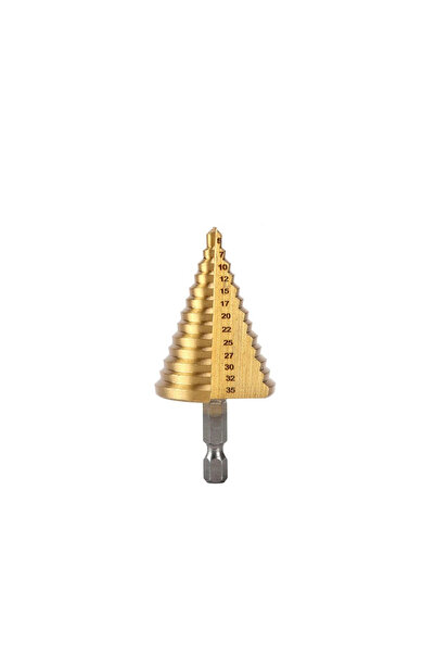 choice2 Hexagonal 1PC 5-35 Gold Titanium Plate Pagoda Drill Hexagonal Straigh...