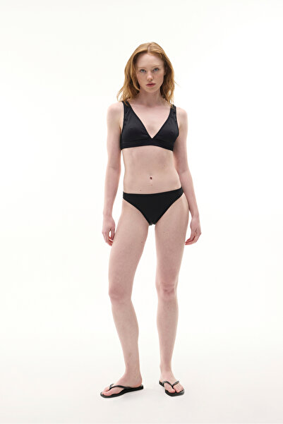 Mudo Kadın Siyah Normal Bel Bikini Altı