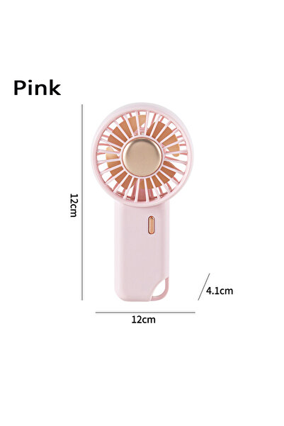 Choice1 Pink MEET SUN 3-Speed Silent Small Handheld Portable Electric Fan Des...