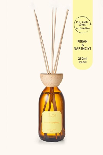 HUMA HOUSE OF HEAVEN Lemon Symphony Refil Çubuklu Oda Kokusu 250ml | Ferah Na...