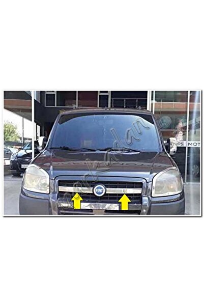 DB Chrome Fiat Doblo Ön Panjur Nikelajı 2006-2012 2 Parça P.Çelik