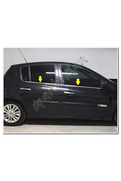 DB Chrome Renault Clio 3 HB Cam Çıtası Nikelajı 2006-2011 4 Parça P.Çelik