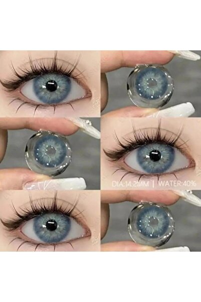 EyesPro BLUE DOĞAL GÖRÜNÜMLÜ MAVİ GÖZ LENSİ NUMARASIZ 1 YILLIK