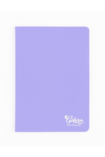 Yerli A4 Cardboard Cover - 60 Sheets Checkered Purple Fountain Compatible Notebook