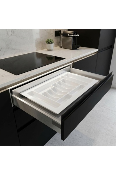 EYM Drawer Cutlery Holder 85 X 49 cm White Kitchen Drawer Organizer