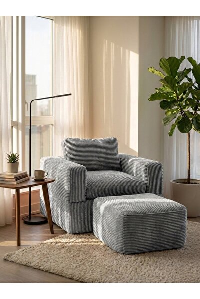 GENSCO 2si 1 Arada Yıkanabilir Kılıflı Tekli Berjer Yatak Gümüş 95x190 cm