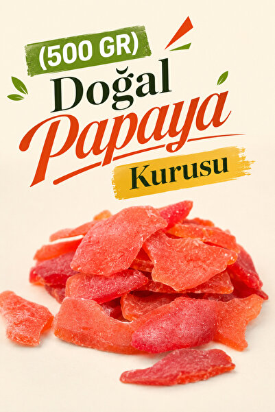 ÜLKÜ KURUYEMİŞ (500 GR) Doğal Papaya Kurusu Hediyelik Tatlı Atıştırmalık