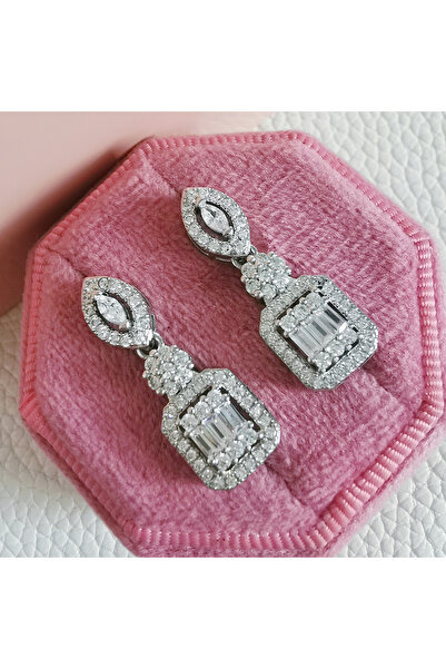 Choice WHITE New Luxury Silver Color Women Earrings Party Gift Jewelry Bulk S...