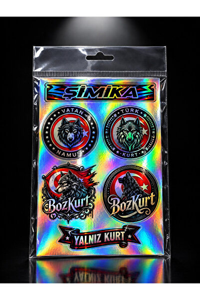 şimika tuning tuningmarketim Bozkurt Hologram 10X15 cm Quality Printing Stick...
