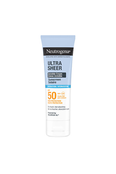 Neutrogena Ultra Sheer Hydrating Cream SPF50 Yüz Güneş Kremi, 50 ml