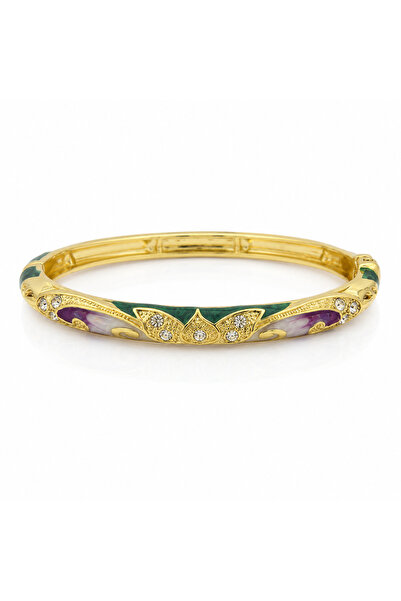 FIERA JEWELRY سوار VIP ذهبي اللون مزين بحجر المينا الملون