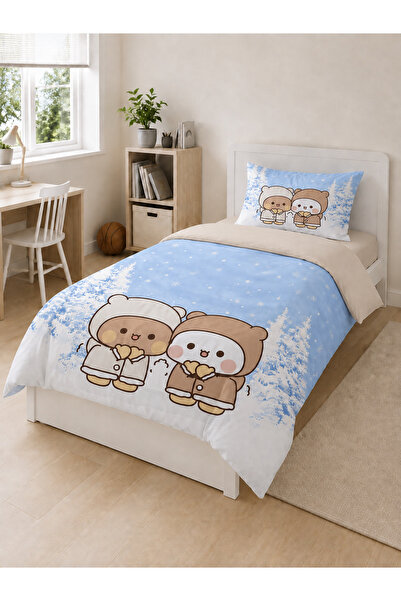 hediyechy Gift Duvet Cover Dudu Budu Themed Single Duvet Cover Set