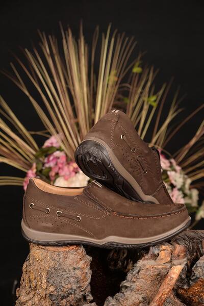 Scooter Men's Summer Shoes 100% Genuine Leather Anti-Sweat Comfort Orthopedic...