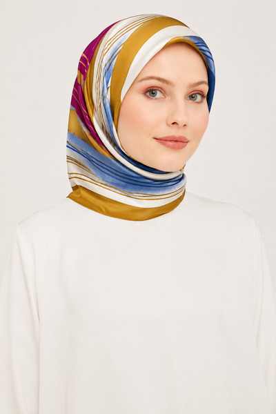 Pierre Cardin Μεταξωτό μαντήλι Tivil 8262438 - 922 Κίτρινο Μικτό Σχέδιο 41869