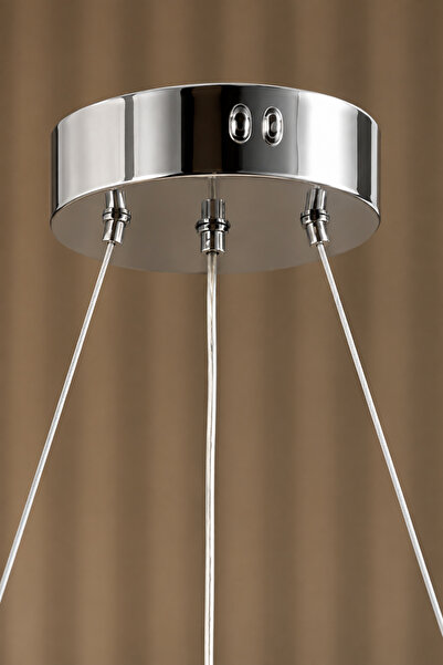 Luna Lighting Papatya Model Krom Kaplama 3 Renk Metal Salon Mutfak Oturma Yatak Odası Modern Led Sarkıt Avize